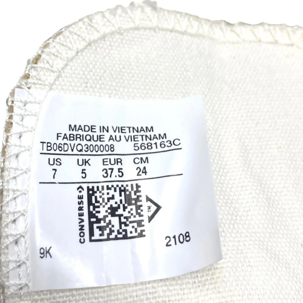 Converse Ctas Lift Platform Shoes Women Leather Green Beige Custom 568163C-WWGBG - Picture 9 of 10